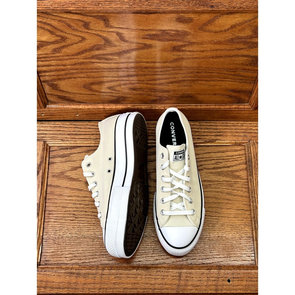 Converse Chuck Taylor All Star Lift Platform Cream Canvas Size Women 9.5 - Picture 6 of 9